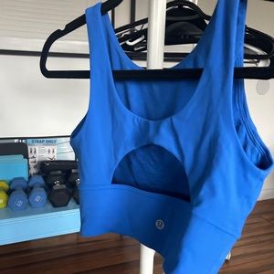 Lululemon sports bra blue